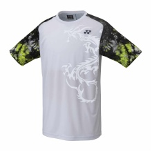 Koszulka Badmintonowa Yonex Crew Neck Graphic Dragon biała męska